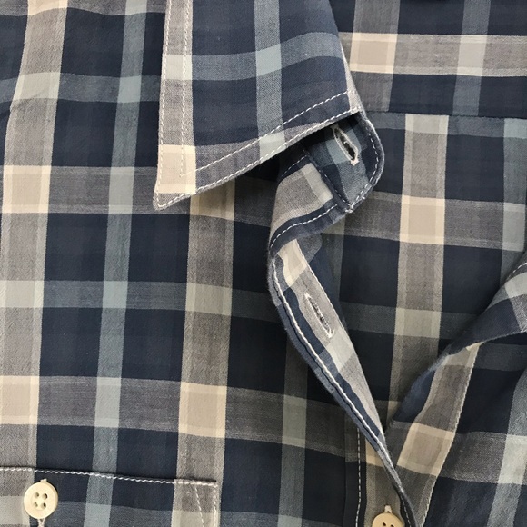 Lauren Ralph Lauren Casual Blue Plaid Shirt SZ XL - Picture 2 of 4